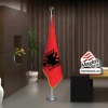 Arnavutluk Cumhuriyeti Bayrak -Ofis -Makam-Toplantı Odaları -Direkli -Saçaklı Makam Bayrağı
