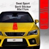 Seat Sport Kaput Şerit Kırmızı Oto Sticker, Etiket, Araba, Aksesuar, Tuning, Modifiye