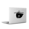 Sevimli Balina Apple Macbook, Pro Sticker Etiket Dekoratif Bilgisyar Çıkartması