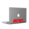 Just Do it. Slogan Dizüstü Laptop, Macbook, ipad Apple, Sticker, Etiket, Çıkartma