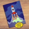 Gökyüzündeki Uzay Gemisi Çocuklara Özel Puzzle Yapboz Tablo-13579