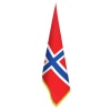Norveç Bayrağı - Ofis-Makam-Toplantı Odaları - Saçaklı Makam Bayrağı