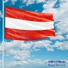 Avusturya Bayrağı - 100x150 cm (1 metre x 1,5 metre) - Raşel Kumaş