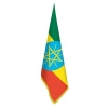 Etiyopya Bayrağı - Ofis - Makam -Toplantı Odaları - Saçaklı Makam Bayrağı