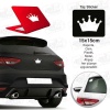 Kral Tacı Taç Beyaz Sticker - Araç Oto Araba Etiket, Arma, Aksesuar, Modifiye, Tuning