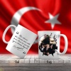 Sivil Mustafa Kemal Atatürk Dua Ederken - Atatürkün Sözleri -Kupa Bardak