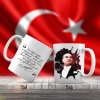 Mustafa Kemal Atatürk - Ayyıldız -Türk Bayrağı - Atatürkün Sözleri -Kupa Bardak
