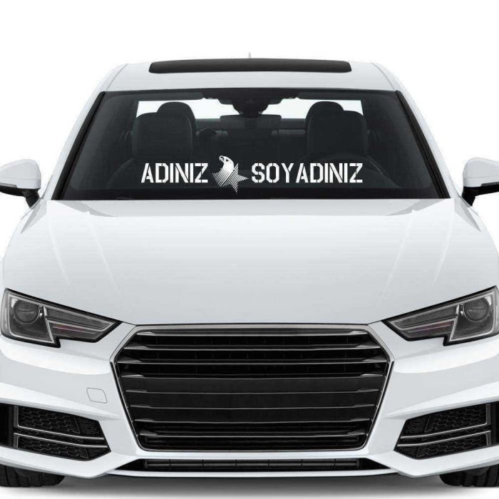 Kişiye Özel İsminizle Solo Türk Oto Sticker, Araba, Etiket, Çıkartma, Modifiye, Tuning, Arma