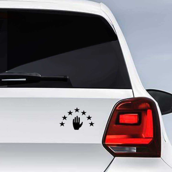 Abhazya Bayrak Amblemi Arması Sticker, Oto Etiket, Araç Çıkartma, Araba Tuning Aksesuar