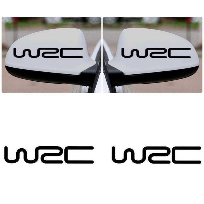 2 Adet WRC FIA Rally Dikiz Ayna Sticker, Araba, Oto, Etiket, Tuning, Aksesuar, Modifiye, Arma,