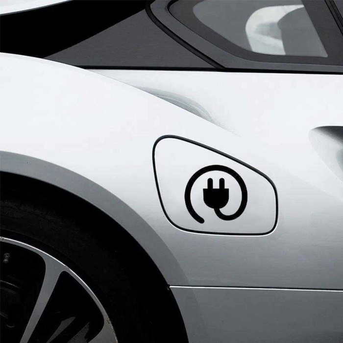 Elektrik Prizi Yakıt Depo Kapağı Sticker, Araba, Oto Etiket, Tuning, Aksesuar, Modifiye