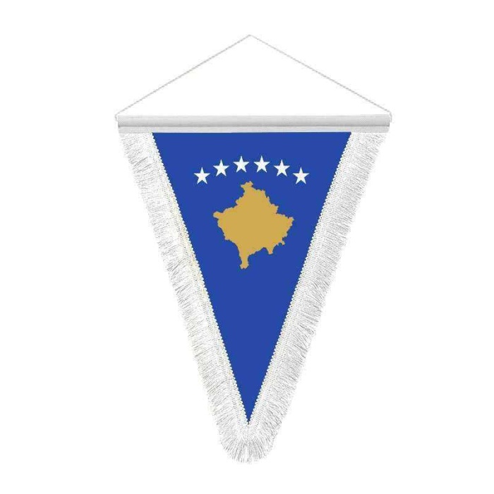 Kosova Cumhuriyeti - Hatıra Üçgen Flama Bayrak