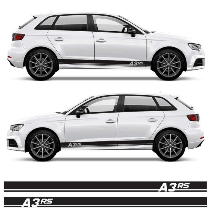 Audi A3 RS Sport marşpiyel Oto Sticker, Etiket, Aksesuar, Tuning