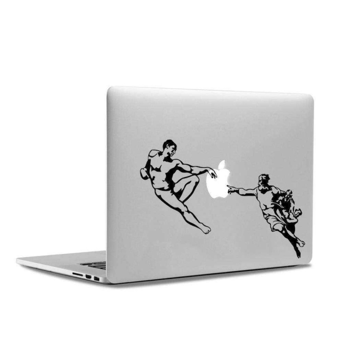 Ademin Yaratılışı Michelangelo Bilgisayar Laptop Apple Macbook Air Pro Sticker Etiket Çıkartma