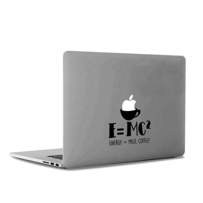 Albert Einstein E=mc2 Kütle Enerji Mac Book Laptop Sticker, Etiket, Çıkartma