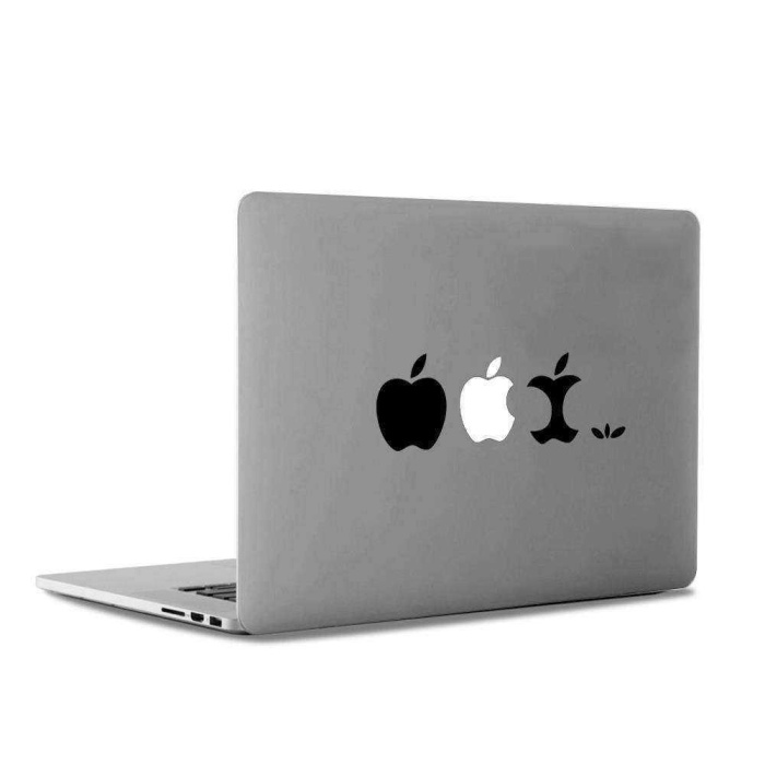 Apple Logo Elmalar Mac Book Laptop Sticker, Etiket, Çıkartma