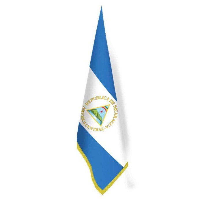 Nikaragua Bayrağı - Ofis-Makam-Toplantı Odaları - Saçaklı Makam Bayrağı