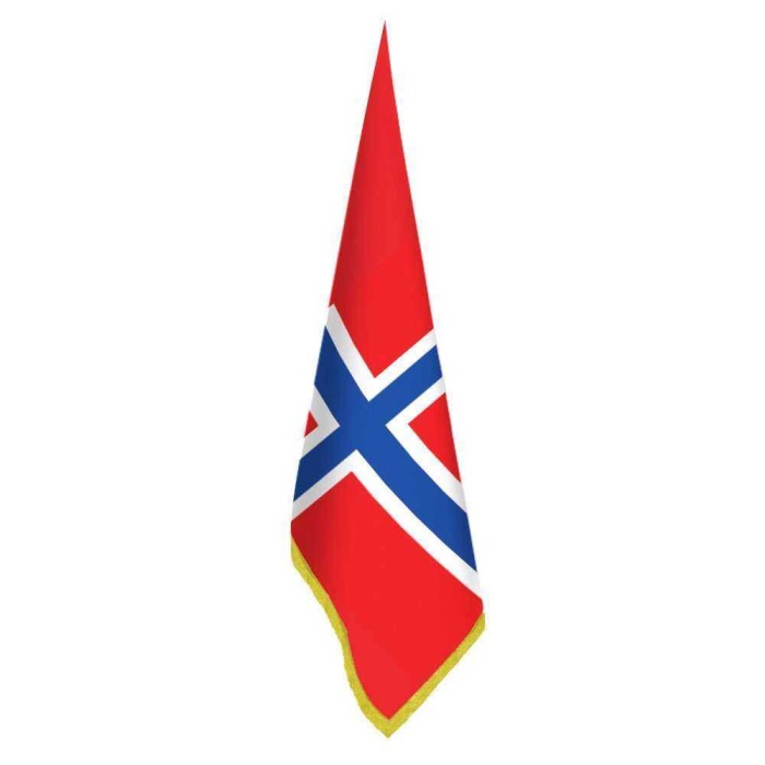 Norveç Bayrağı - Ofis-Makam-Toplantı Odaları - Saçaklı Makam Bayrağı