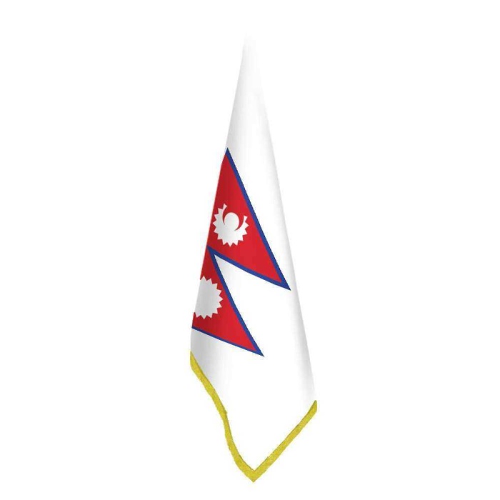 Nepal Bayrağı - Ofis-Makam-Toplantı Odaları - Saçaklı Makam Bayrağı