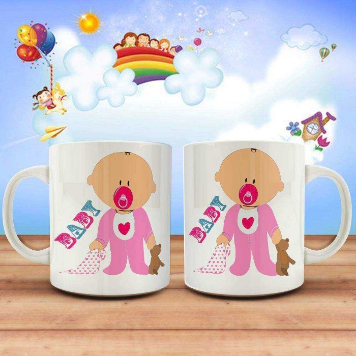 Çocuklar İçin Hediyelik Baby Şirin Kız Bebeği Kupa Bardak