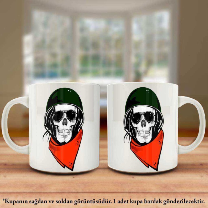 Kask- Kuru Kafa iskelet - Kupa Bardak - Hediyelik