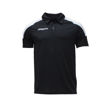 Uhlsport Energy Erkek Polo Yaka Kamp Tişörtü Siyah-Gri 1101801
