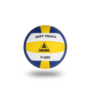 Asm Spor Voleybol Antrenman Topu Soft Touch Sarı-Beyaz-Mavi V600