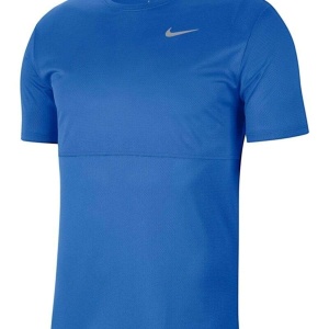 Nike Erkek Mavi Breathe Running Top Üst CJ5332-402