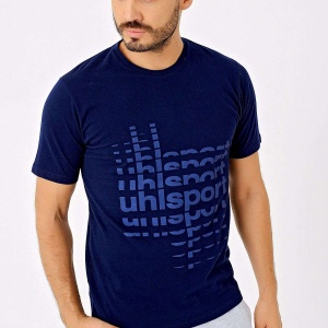 uhlsport T-shirt B.yaka Pamuk Blow Erkek Lacivert 3211108