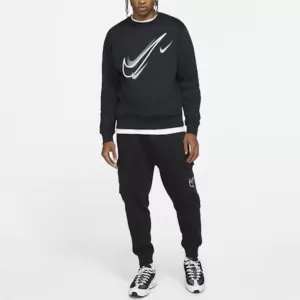 Nike Sportswear Mens Fleece Erkek Siyah Sweatshirt DQ3943-010