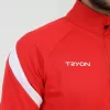 TRYON / ANTRENMAN SWEAT EVO PRO YARI FERMUAR KIRMIZI-BEYAZ