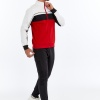 Asm Spor Rainbow Erkek Sweatshirt Kırmızı-Siyah-Beyaz