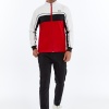 Asm Spor Rainbow Erkek Sweatshirt Kırmızı-Siyah-Beyaz