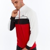 Asm Spor Rainbow Erkek Sweatshirt Kırmızı-Siyah-Beyaz