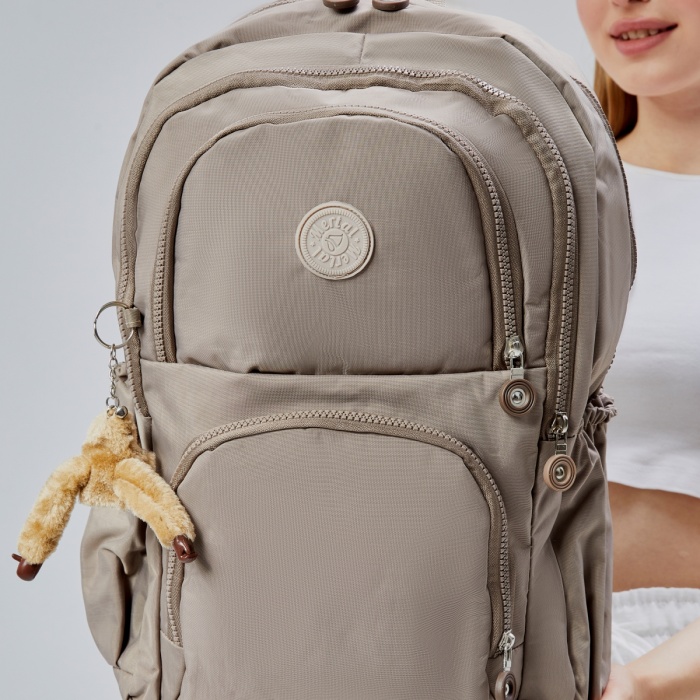ASM SPOR Krinkıl Kumaş Su Geçirmez Vizon Çok Cepli Unisex Sırt Çantası – Okul, Seyahat, Günlük