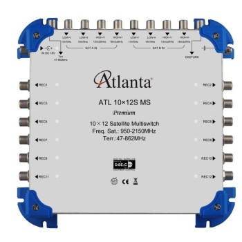 Atlanta 10/12 10x12 Santral Merkezi Sistem Multiswitch ( Sonlu ) + Adaptör