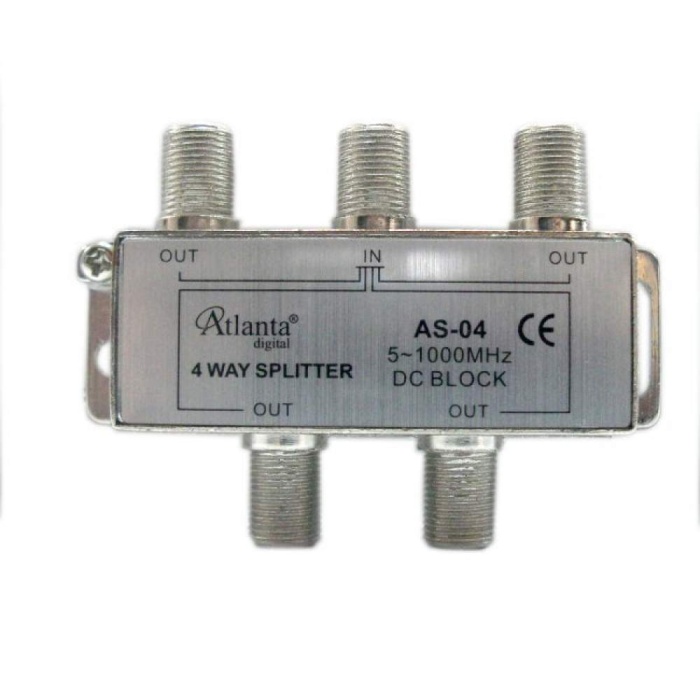 AS-04 1/4 4lü Uydu Bölücü Splitter 5-1000 MHz