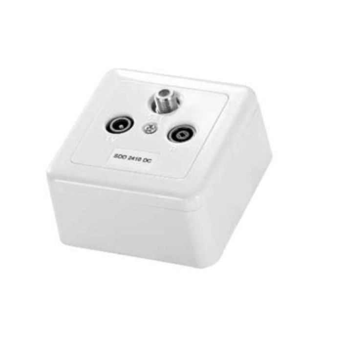 Delta SDD-2410 Geçişli Uydu Prizi (Made in Germany)