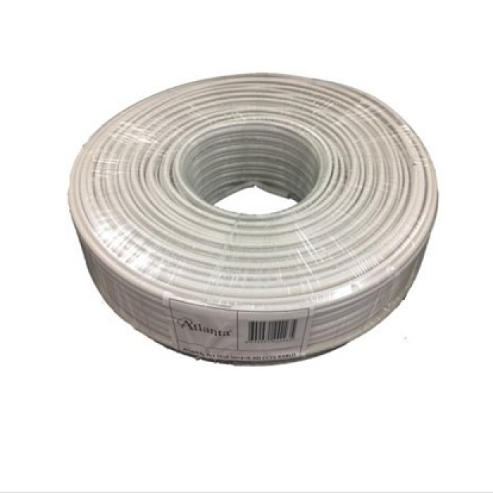 Atlanta 4+1 RG6 Halogen Free CCTV Kamera Kablosu (2 x 0.50 mm + 2 x 0.30 mm) 100 Metre