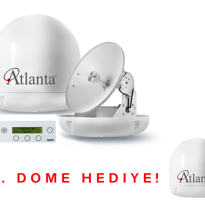 Atlanta S60 Auto Skew Tam Otomatik Marin Uydu Anteni (Boş Dome Hediyeli)