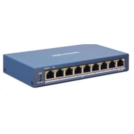 HikvisionDS-3E1310P-EI-M 8×10-100 Mbps PoE Portu, 2×Gigabit RJ45 Portu 60W Switch