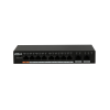 DAHUA PFS3010-8ET-96, 8 Port, MegaBit, 8 Port PoE, 96W, +2 Port GigaBit Uplink, Yönetilemez, Masaüstü Switch