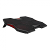FRISBY FNC-5252B 5 adet x 14cm Fan, 10&quot;-17&quot; Gaming Notebook Soğutucu, Ayarlanabilir Hız, 3 Kademeli Stand, Kırmızı Ledli (Siyah)