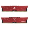 Team T-Force Vulcan Z Red 32GB 2x16GB 3200MHz CL16 DDR4 Gaming Ram (TLZRD432G3200HC16FDC01)