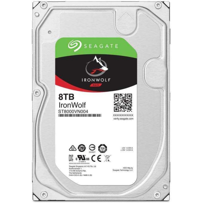 8TB SEAGATE IRONWOLF 7200 256M RV NAS ST8000VN004