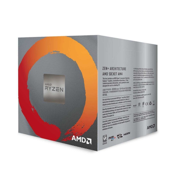 AMD RYZEN 5 3400G 3.70GHZ 6MB AM4 FANLI