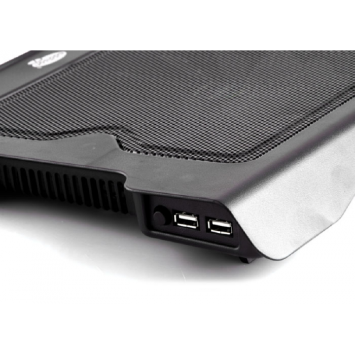 ADDISON ANC-40D, 20cm Fan, 10&quot;-16&quot; Notebook Soğutucu, 4 USB 2.0 Giriş, Mavi Ledli Fan(Siyah)