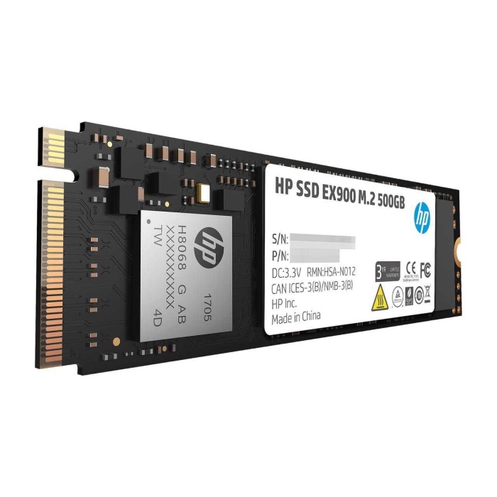 Hp 500GB EX900 M.2 PCIe 3.0 x4 NVMe 3D TLC NAND Internal 2100 MB-1500 MB 2YY44AA Ssd Harddisk