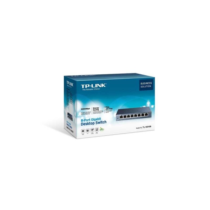 Tp-Link TL-SG108 8 Port 10-100-1000 Mbps Switch Çelik Kasa
