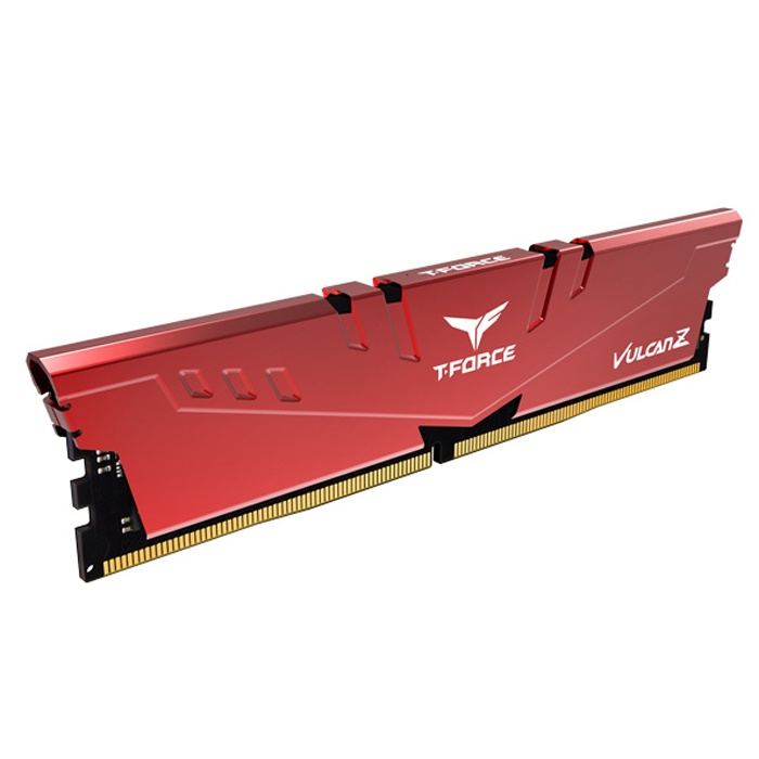 Team T-Force Vulcan Z Red 8GB (1x8GB) 3200MHz CL16 DDR4 Gaming Ram (TLZRD48G3200HC16F01)